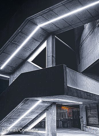 concrete led linear lighting