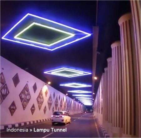 tunnel lighting in Indonesia