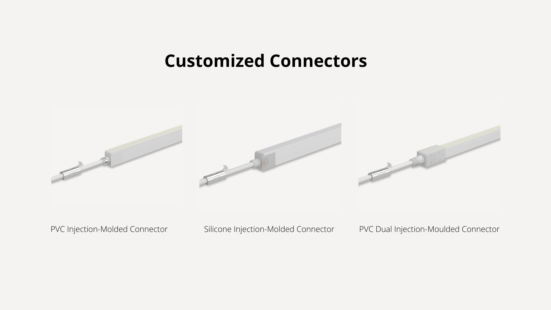 Customized Connectors for led light strips
